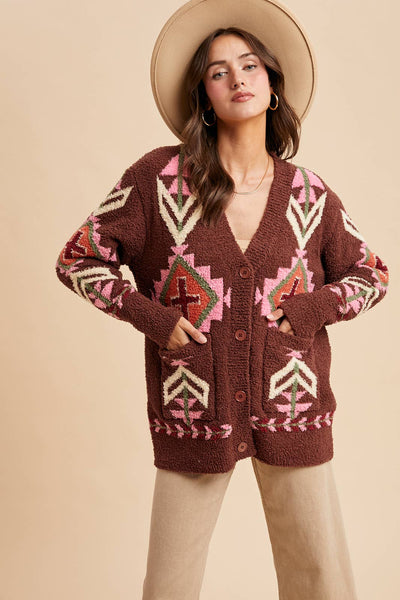 COZY CHENILLE CARDIGAN