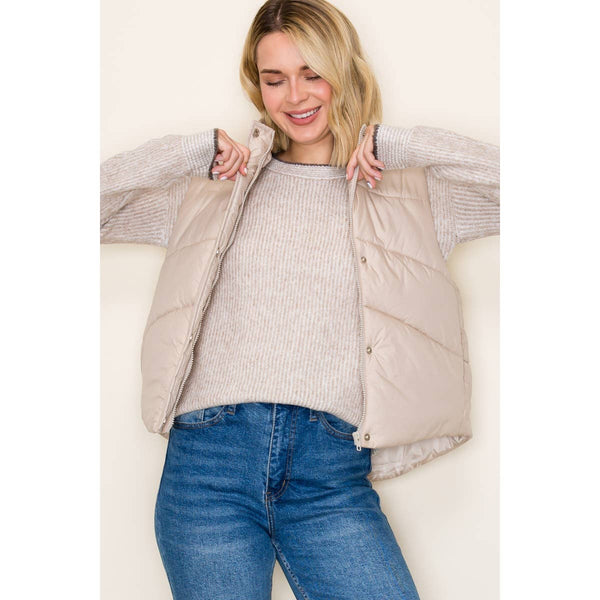 Polar Collar Puffer Vest