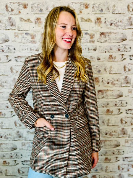 Houndstooth Blazer