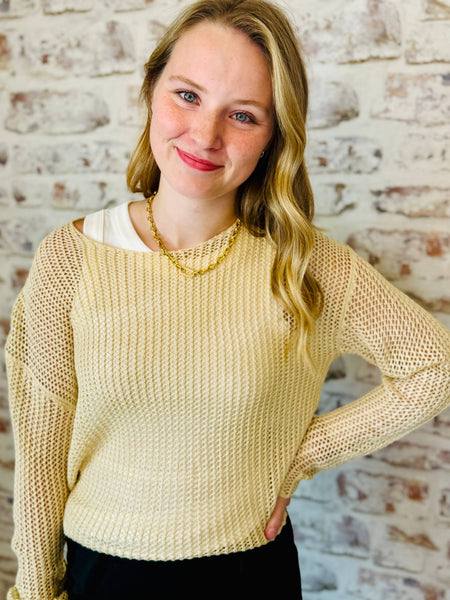 Loose Weave Knit Sweater
