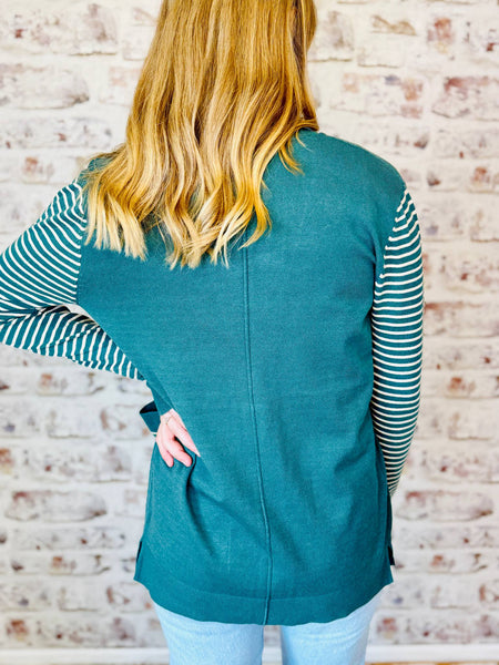 Emerald Cardigan Stripe