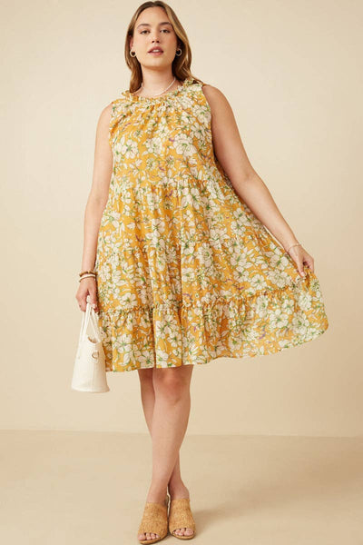 Floral Tiered Tank Dress