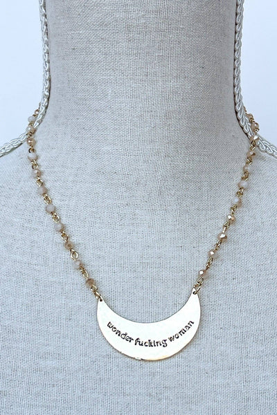 Wonder Woman Necklace in Gold