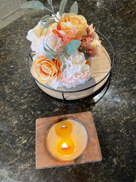 Wood Cheese Mold Candle: Vanilla Woods