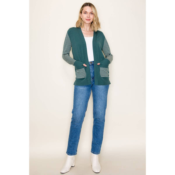 Emerald Cardigan Stripe