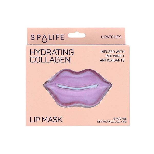 Spalife brand lip mask with red wine, rose essence and collagen for softer plumper lips