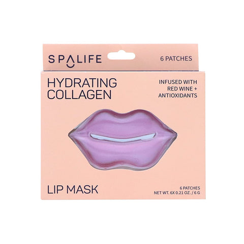 Spalife brand lip mask with red wine, rose essence and collagen for softer plumper lips