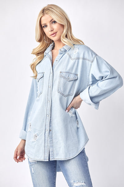 Risen Denim Shirt