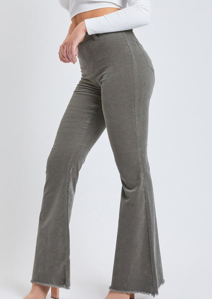 Olive Corduroy Flares-Junior