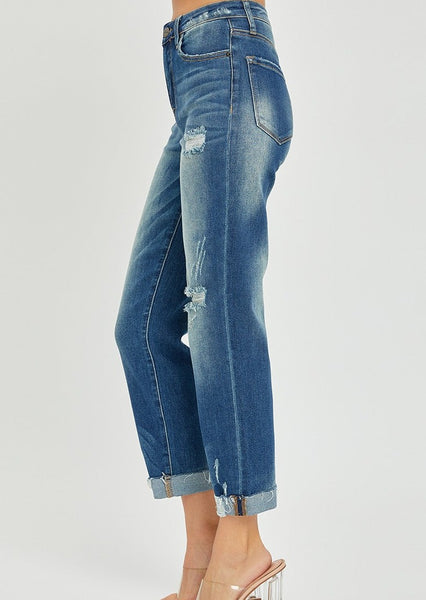 HIGH-RISE BOYFRIEND JEANS