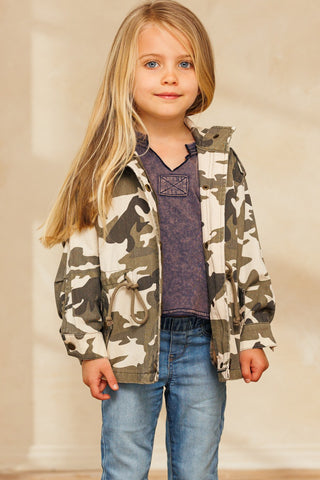 KIDS Oversized Camo Jacket