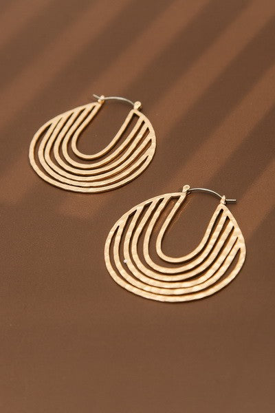 Detailed U SHAPE EARRINGS