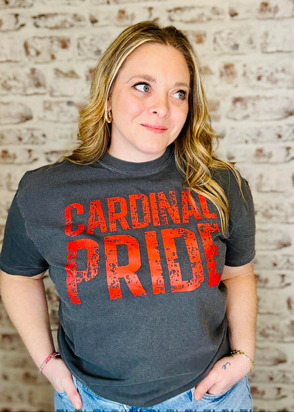 Grungy Cardinal Pride Tee