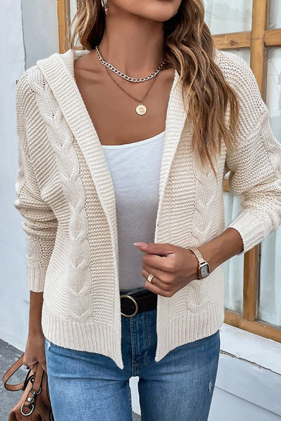 One More Time Hooded Cardigan