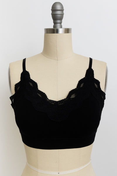 Soft Lace Trim Bralette