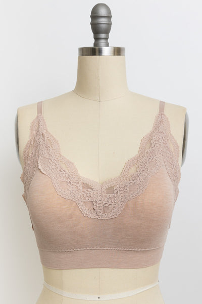 Soft Lace Trim Bralette