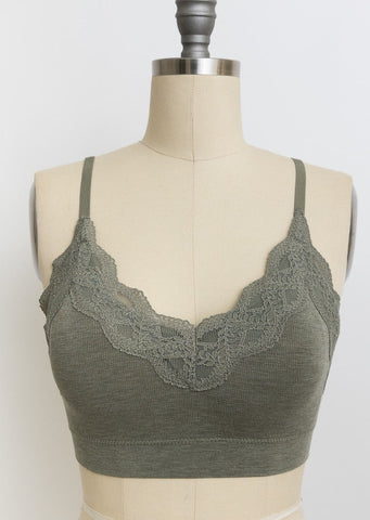 Soft Lace Trim Bralette