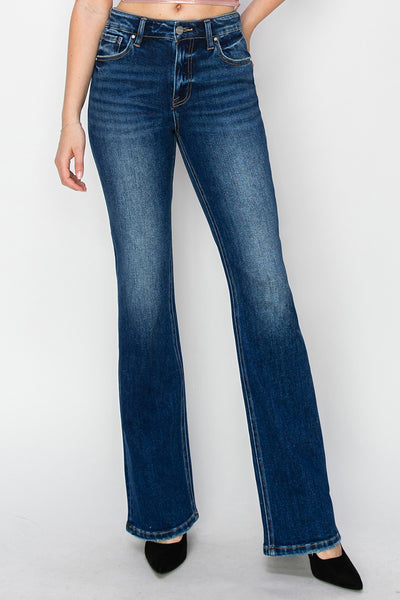 Risen High-Rise Bootcut Jeans