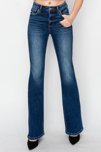 Risen High-Rise Bootcut Jeans