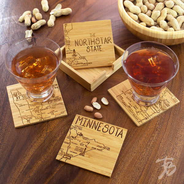 Minnesota Puzzle 4-Pc. Coaster Set with Case