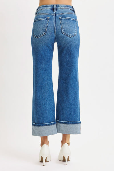 Mid Rise Cuffed Jean