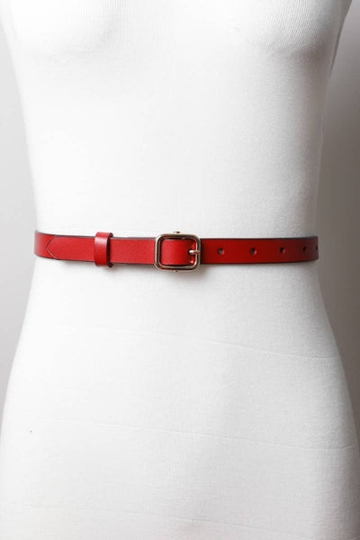 Skinny Leather Belt