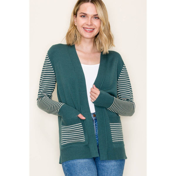 Emerald Cardigan Stripe