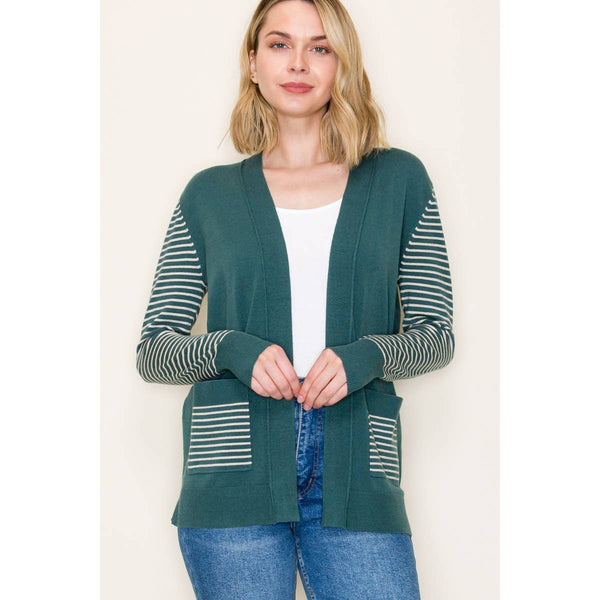 Emerald Cardigan Stripe