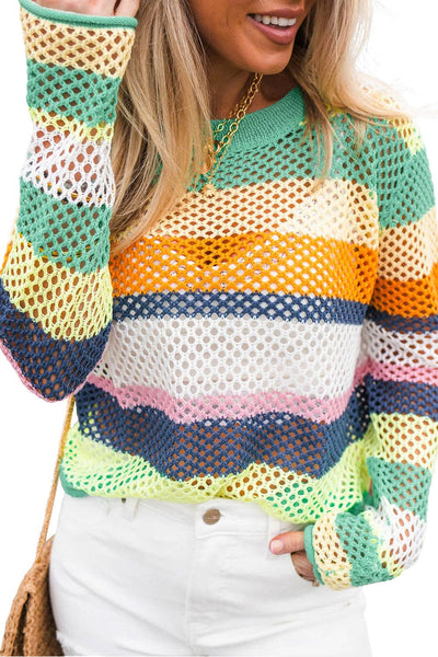 Colorblock Knit Sweater