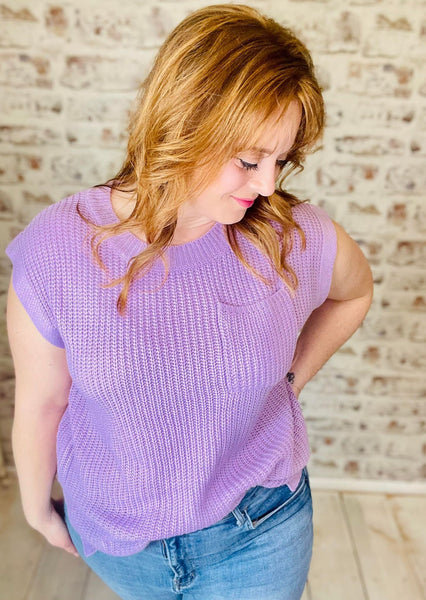 Patch Pocket Sweater Top