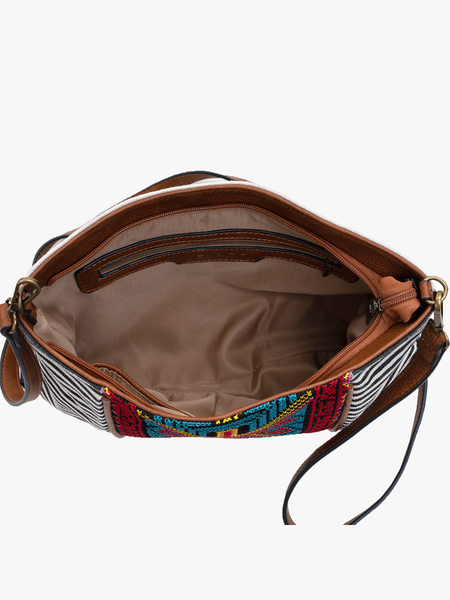 Felicity Aztec Embroidered Crossbody