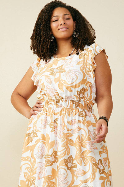 Floral Print Sleeveless Dress