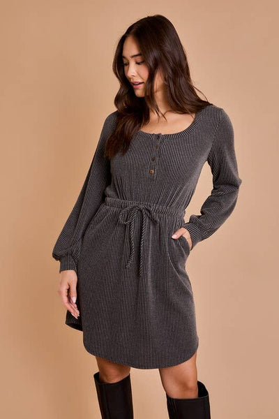 Scoop Neck Mini Dress