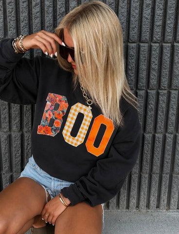 Boo Floral Sweatshirt 