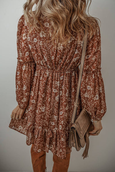 Boho Floral Mini Dress