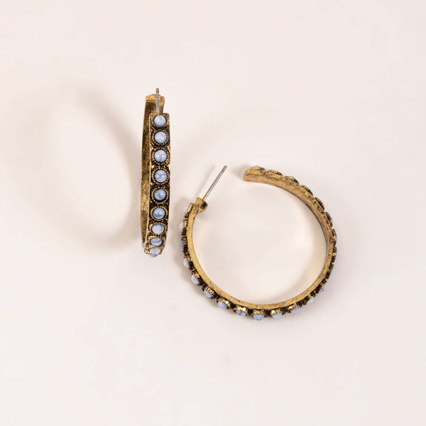 Wild Spirit Gold Hoop Earrings