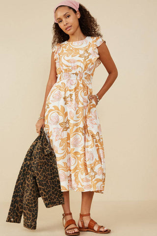 Floral Print Sleeveless Dress