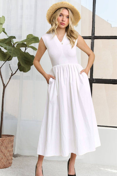 Mix Fabric dress