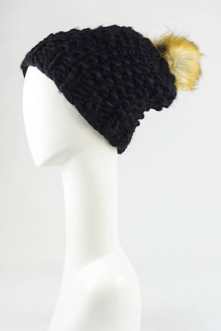 Oversize Chunky Pom Beanie 🧶