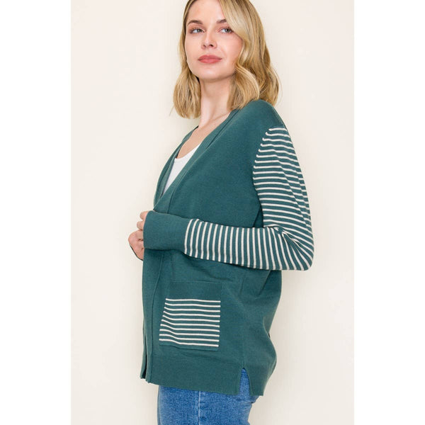 Emerald Cardigan Stripe