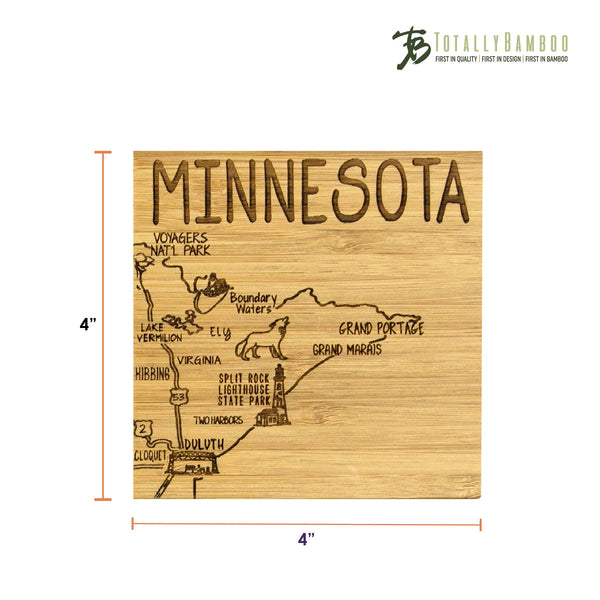 Minnesota Puzzle 4-Pc. Coaster Set with Case