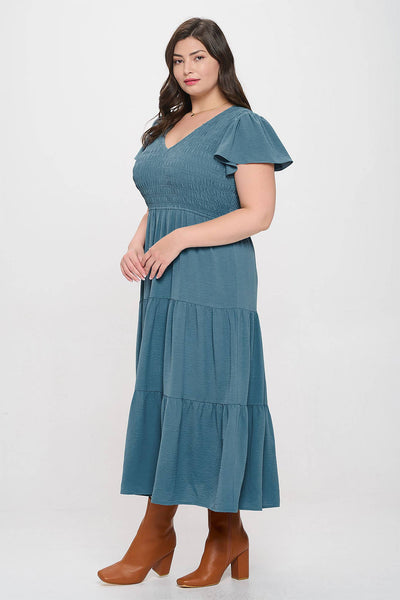 Teal MIDI DRESS