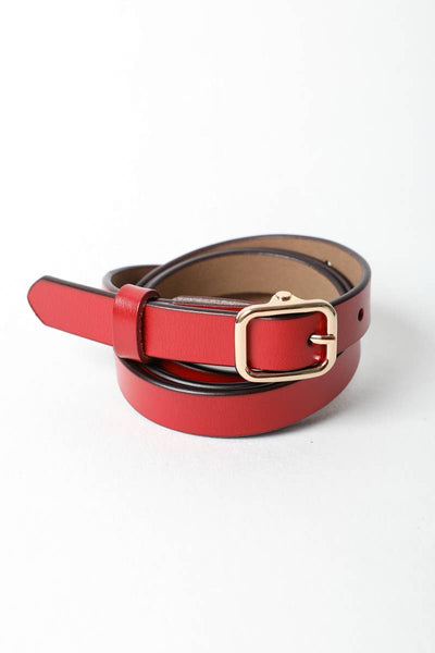 Skinny Leather Belt