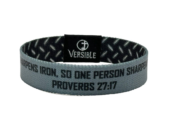 Versible® Wristbands - Iron Sharpens Iron / Proverbs 27:17