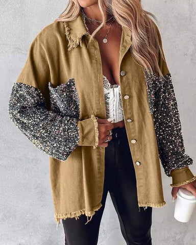 Sequin Oversized Jacket