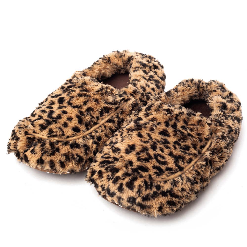 Leopard Slippers Warmies