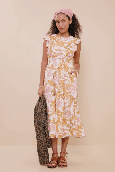 Floral Print Sleeveless Dress