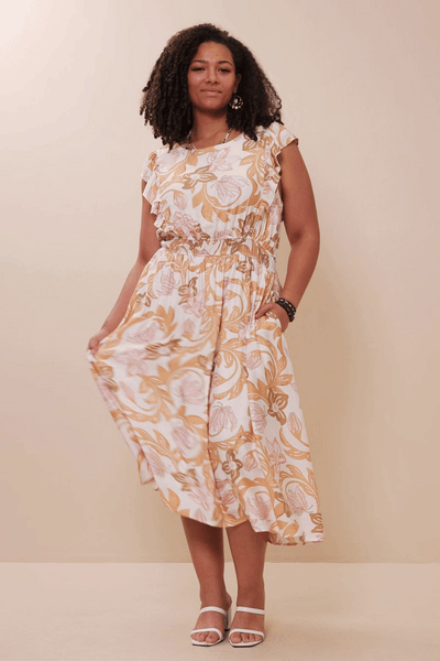 Floral Print Sleeveless Dress