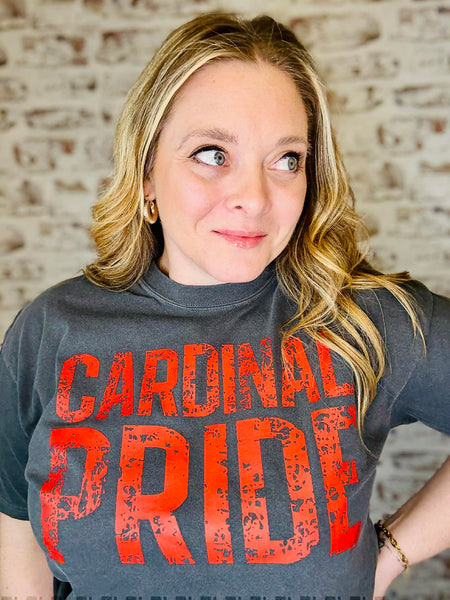 Grungy Cardinal Pride Tee