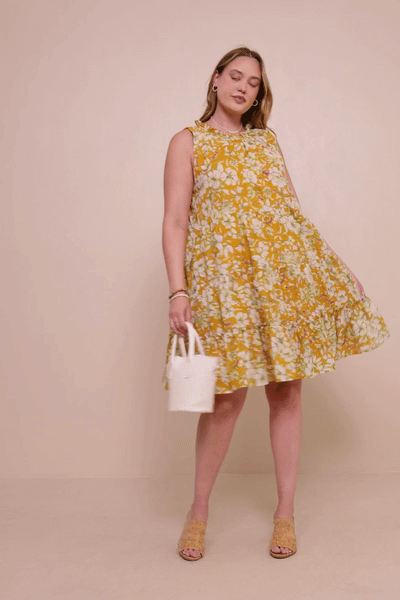 Floral Tiered Tank Dress